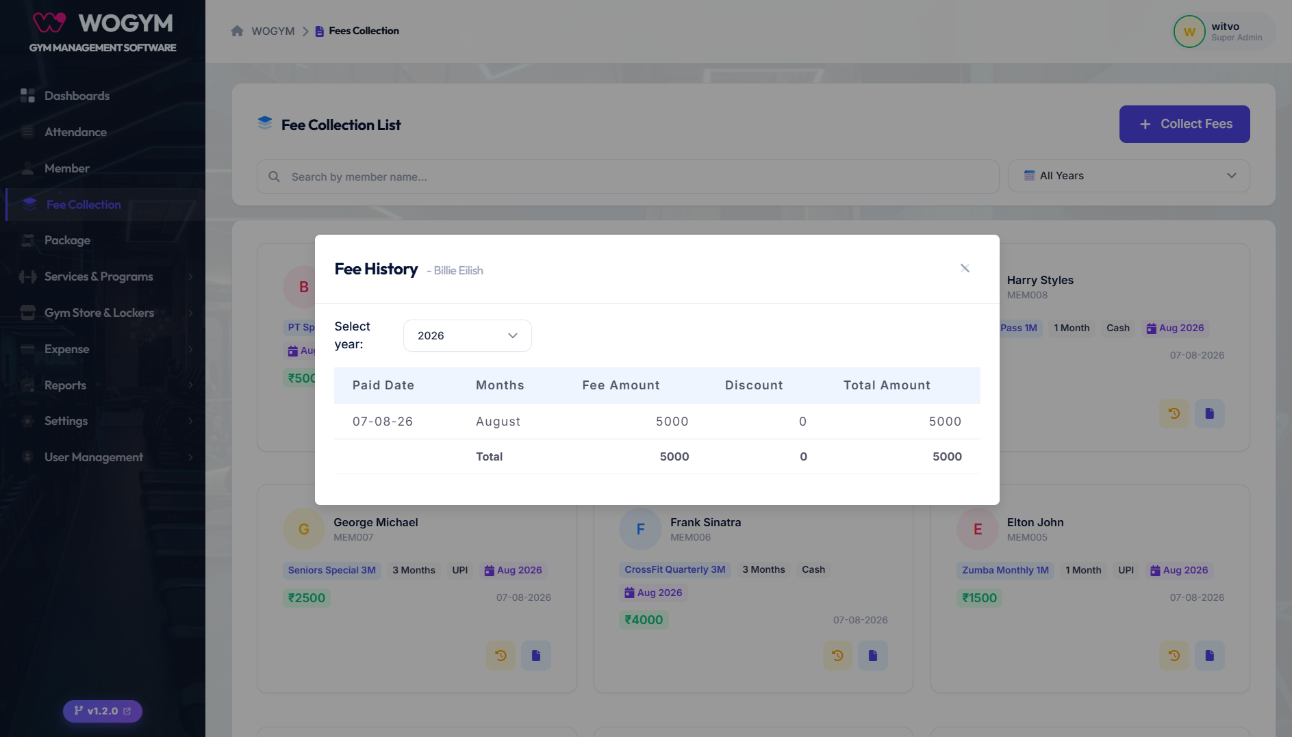 Simplified Membership Fee Processing