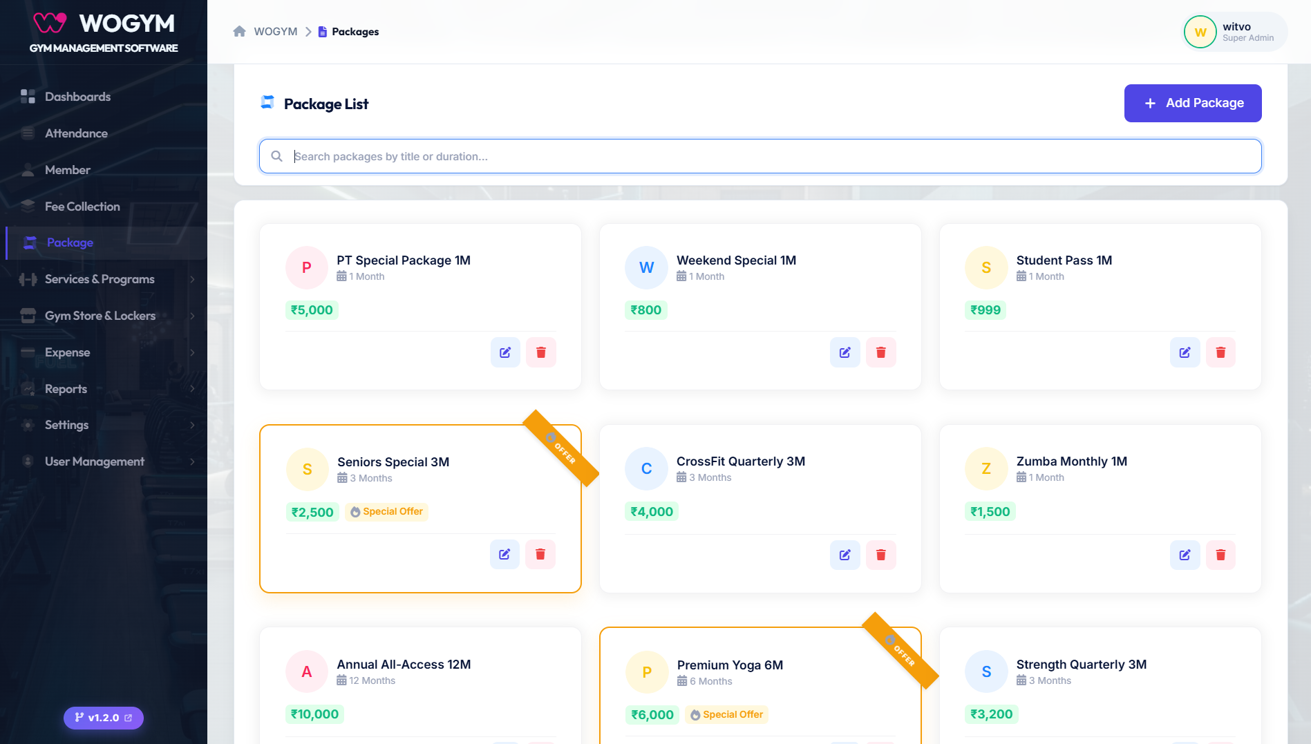 Flexible Packages & Service Subscriptions